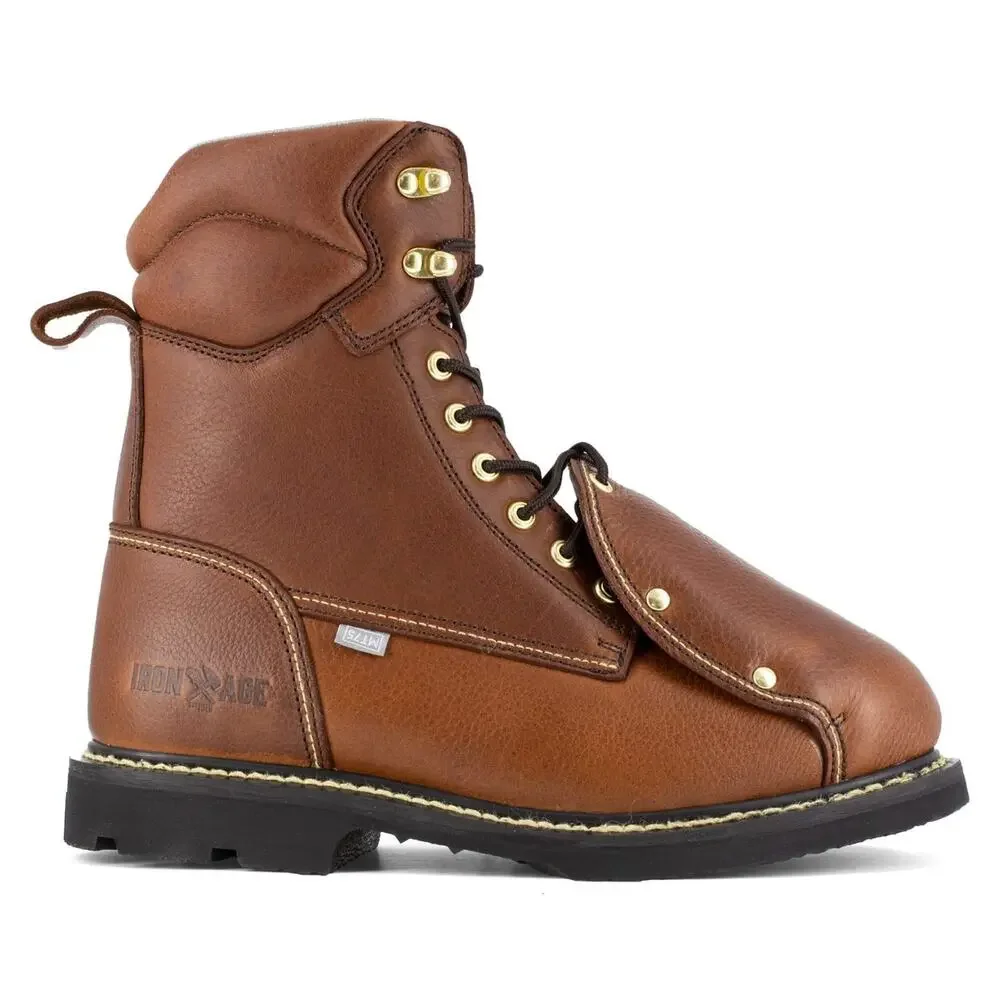 IRON AGE GROUNDBREAKER 8-INCH EH STEEL TOE BROWN 2 11.5 W